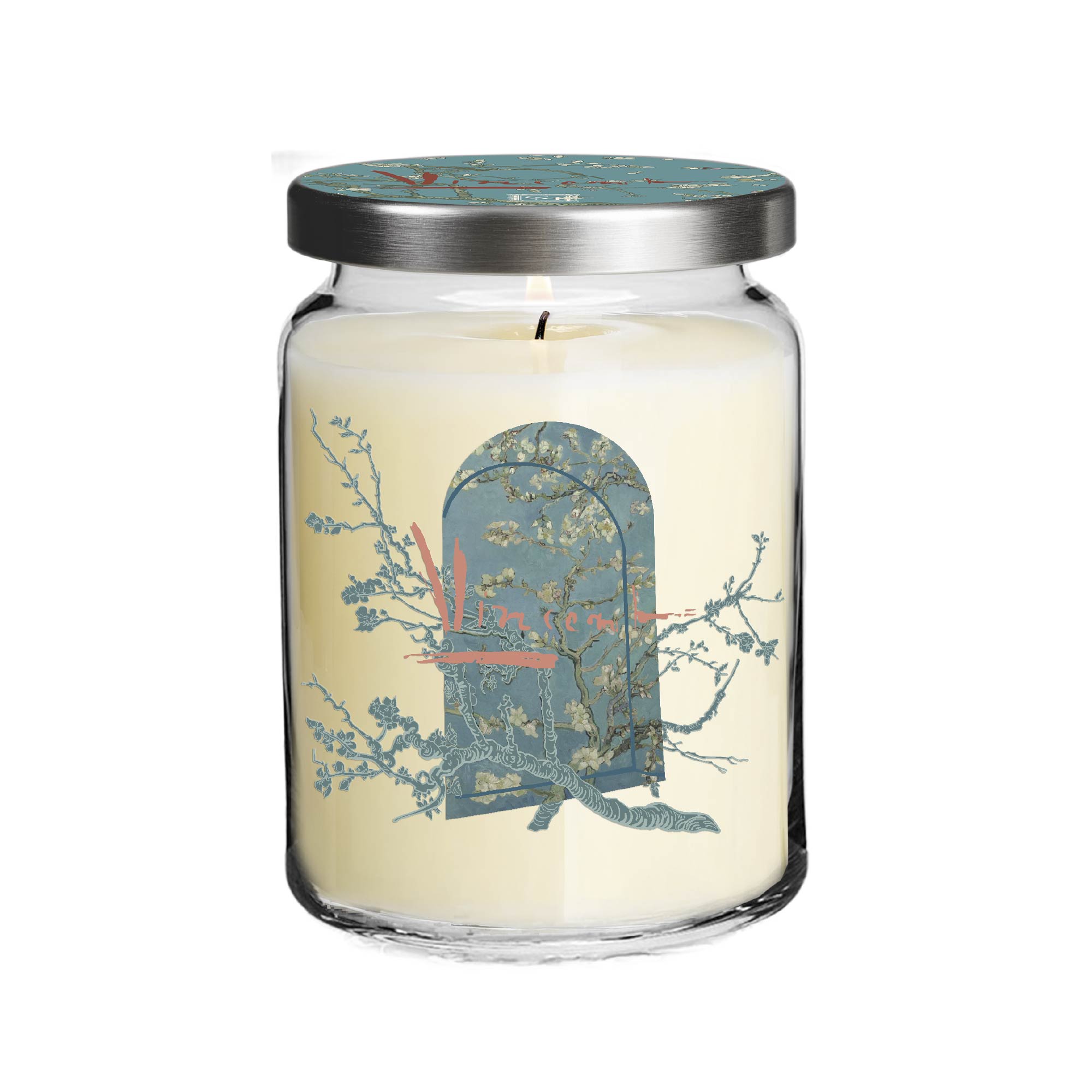 Vincent Van Gogh - Almond Blossom II - Almond Blossom and Vanilla 26oz Soy Wax Candle