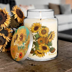 Vincent Van Gogh - Sunflowers - Sunflower Petals and Honey 26oz Soy Wax candle