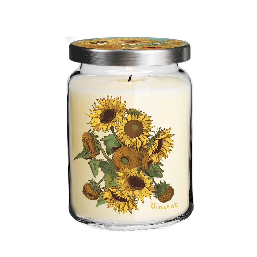 Vincent Van Gogh - Sunflowers - Sunflower Petals and Honey 26oz Soy Wax candle
