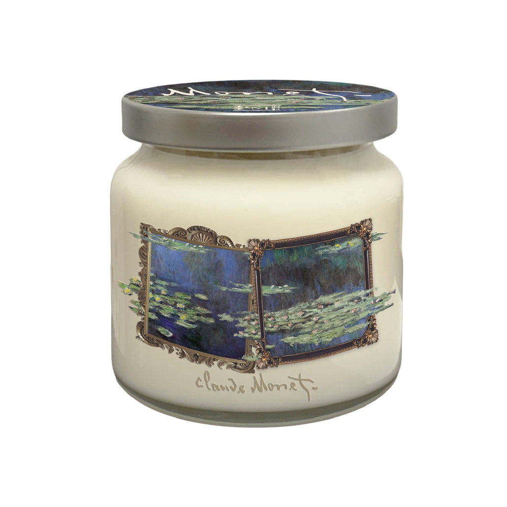 Claude Monet - Lily Pads - Water Lily and Moss 14oz Soy Wax Candle