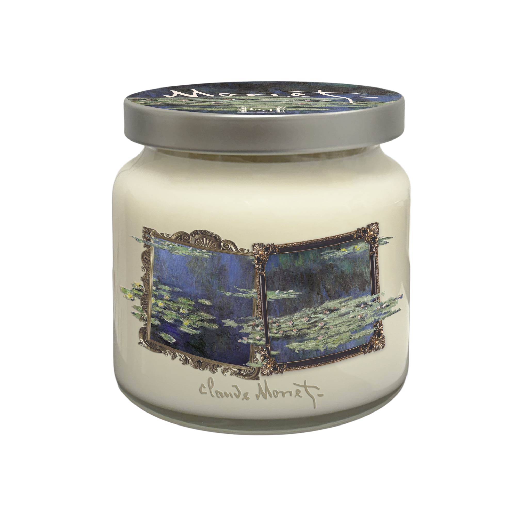 Claude Monet - Lily Pads - Water Lily and Moss 14oz Soy Wax Candle