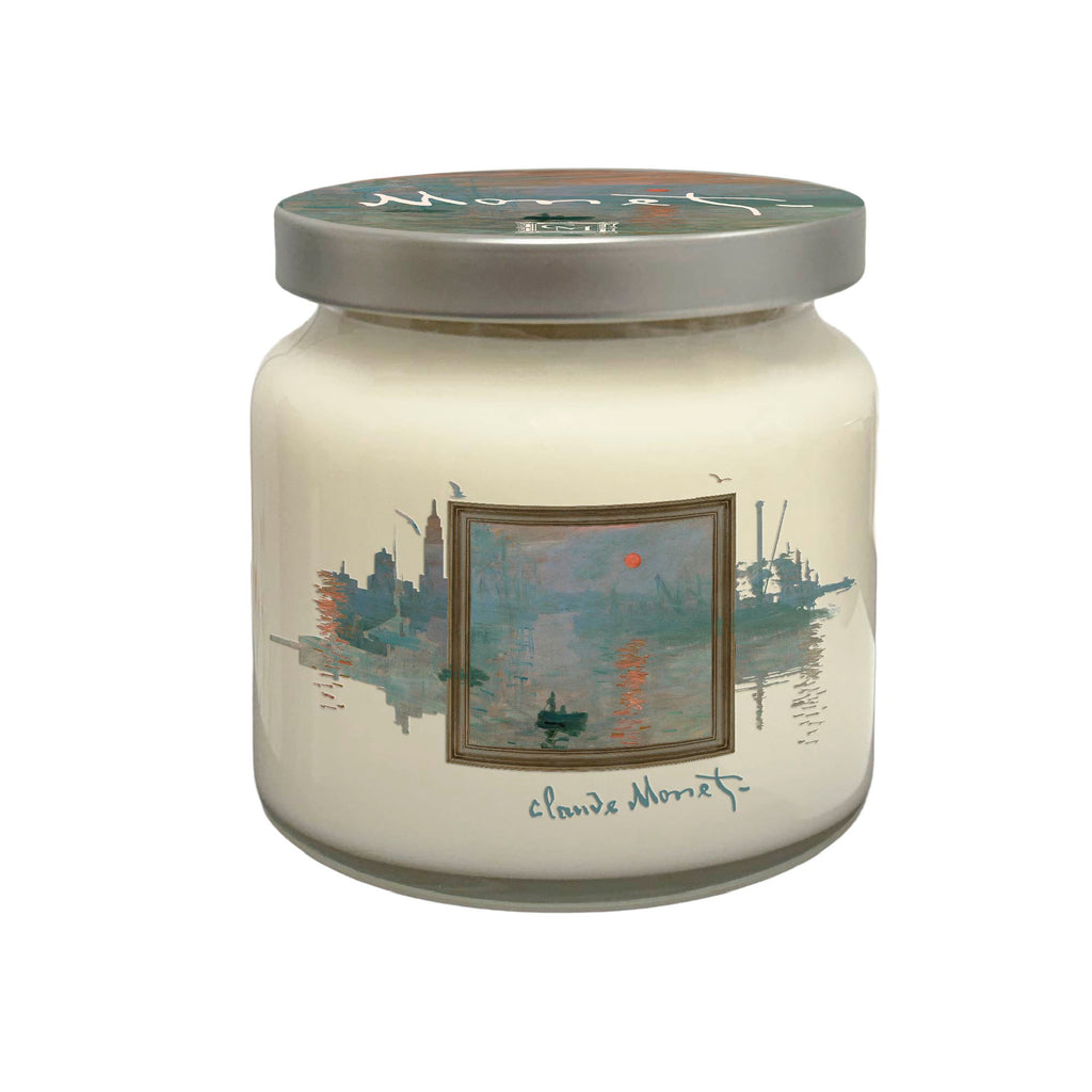 Claude Monet - Impression, Sunrise - Citrus Peel and Bergamot 14oz Soy Wax Candle