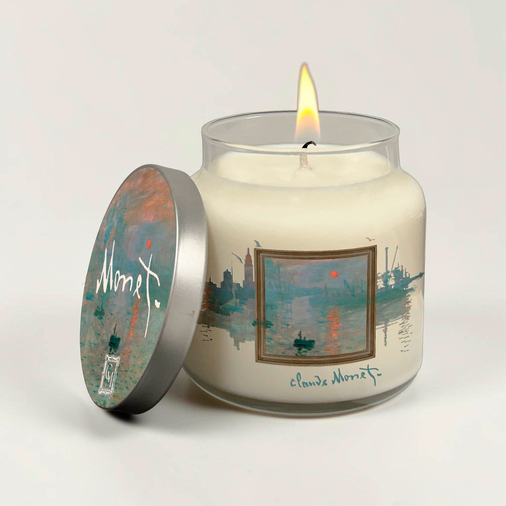 Claude Monet - Impression, Sunrise - Citrus Peel and Bergamot 14oz Soy Wax Candle