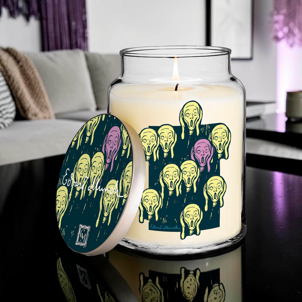 Edvard Munch - Many Screams - Tonka Bean and Patchouli 26oz Soy Wax Candle