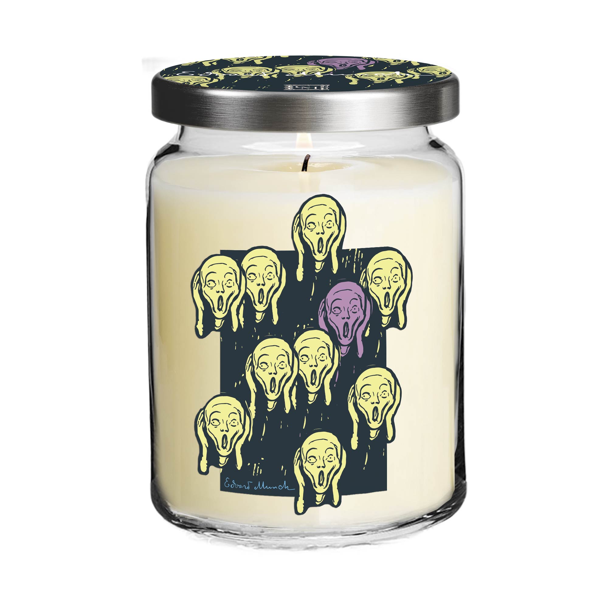 Edvard Munch - Many Screams - Tonka Bean and Patchouli 26oz Soy Wax Candle