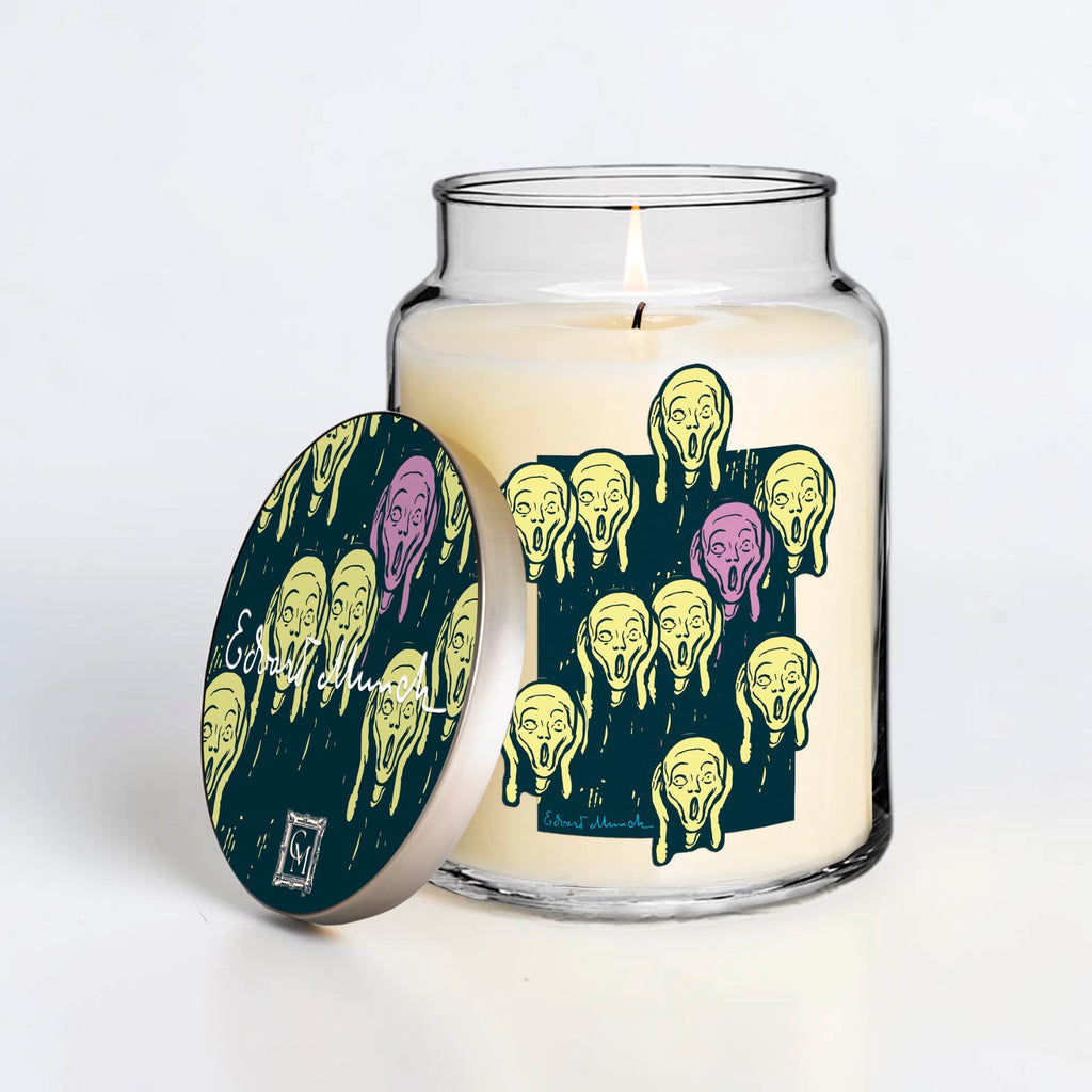 Edvard Munch - Many Screams - Tonka Bean and Patchouli 26oz Soy Wax Candle