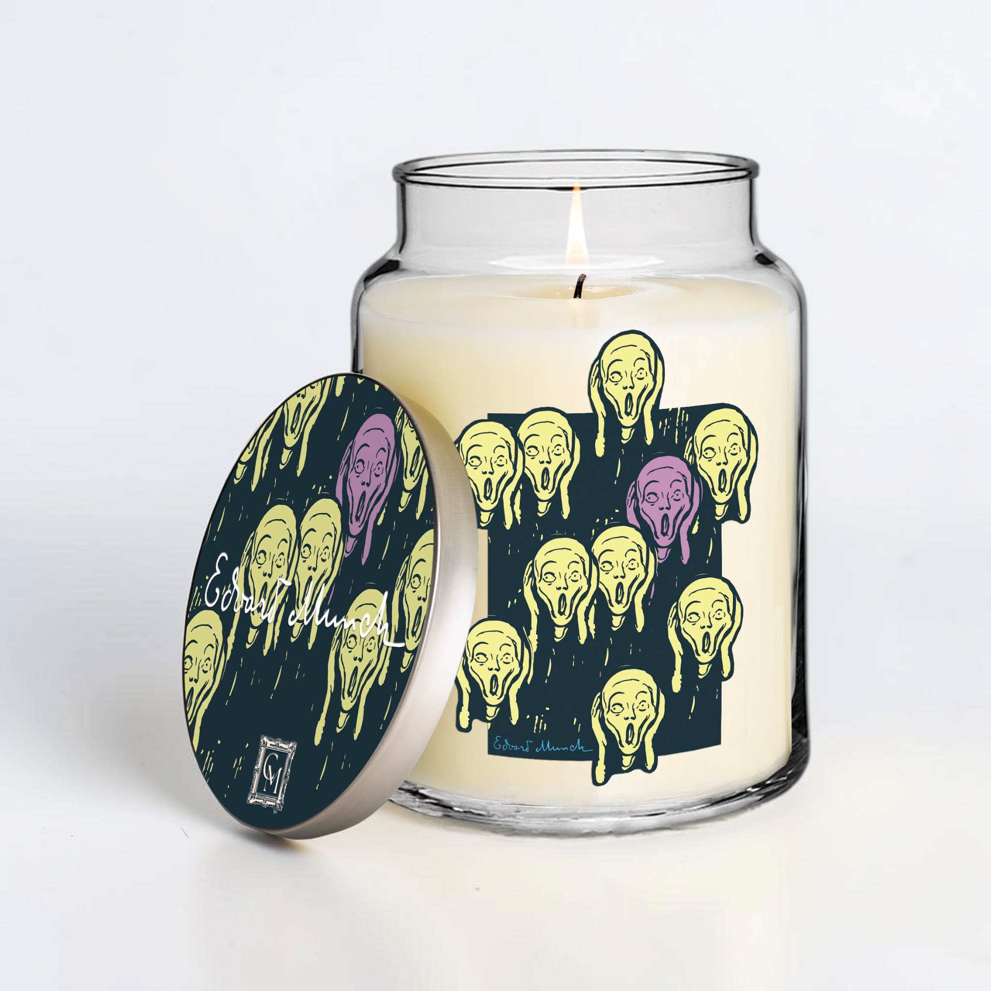 Edvard Munch - Many Screams - Tonka Bean and Patchouli 26oz Soy Wax Candle