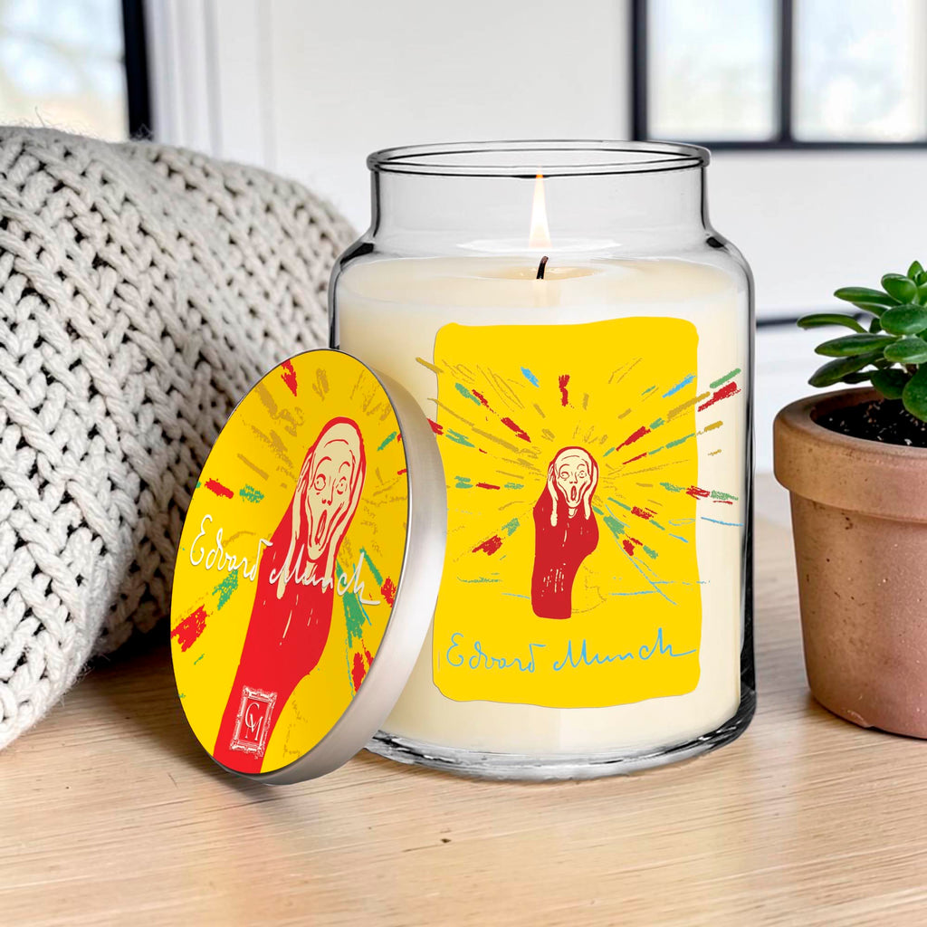 Edvard Munch - The Scream - Lemon and Amber 26oz Soy Wax Candle