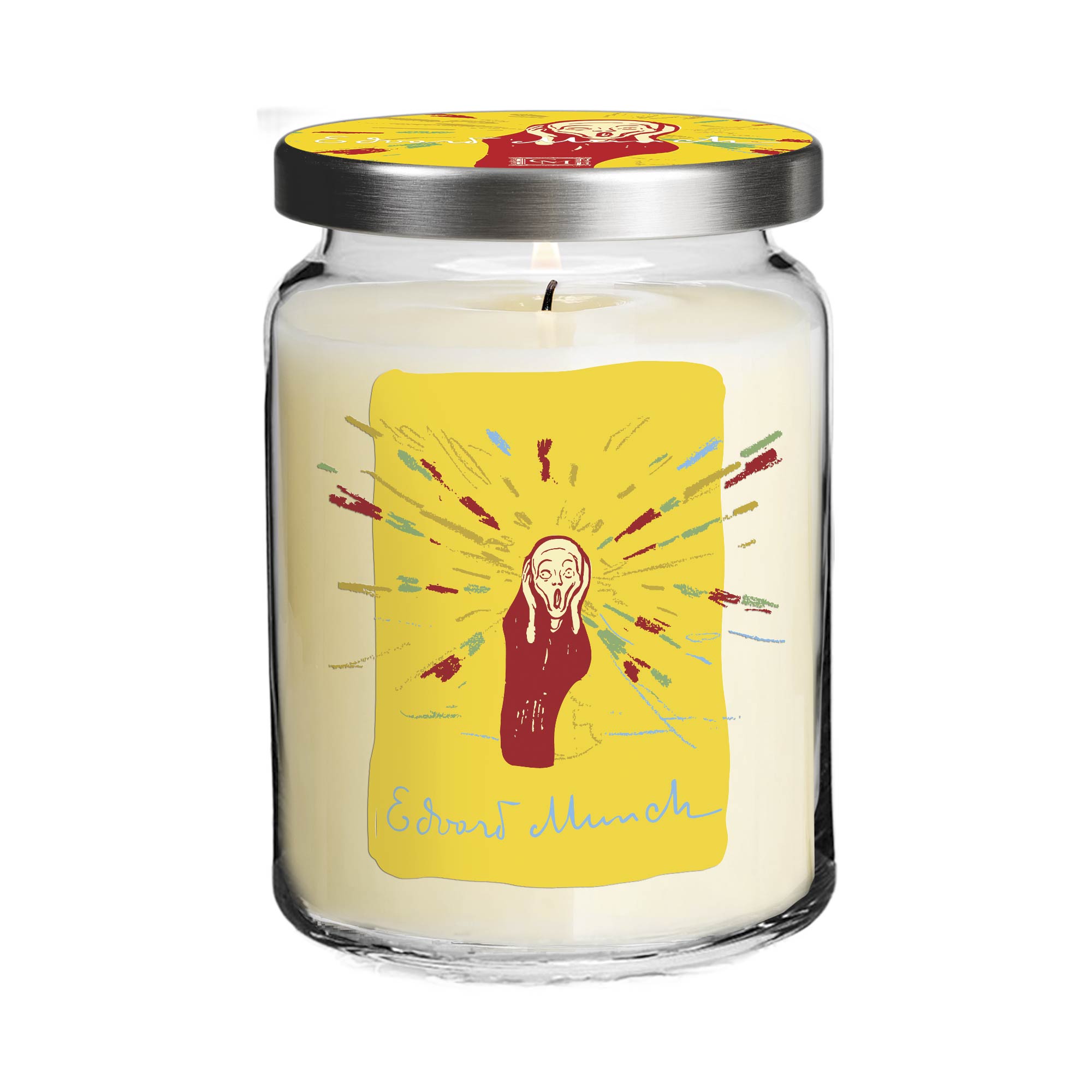 Edvard Munch - The Scream - Lemon and Amber 26oz Soy Wax Candle