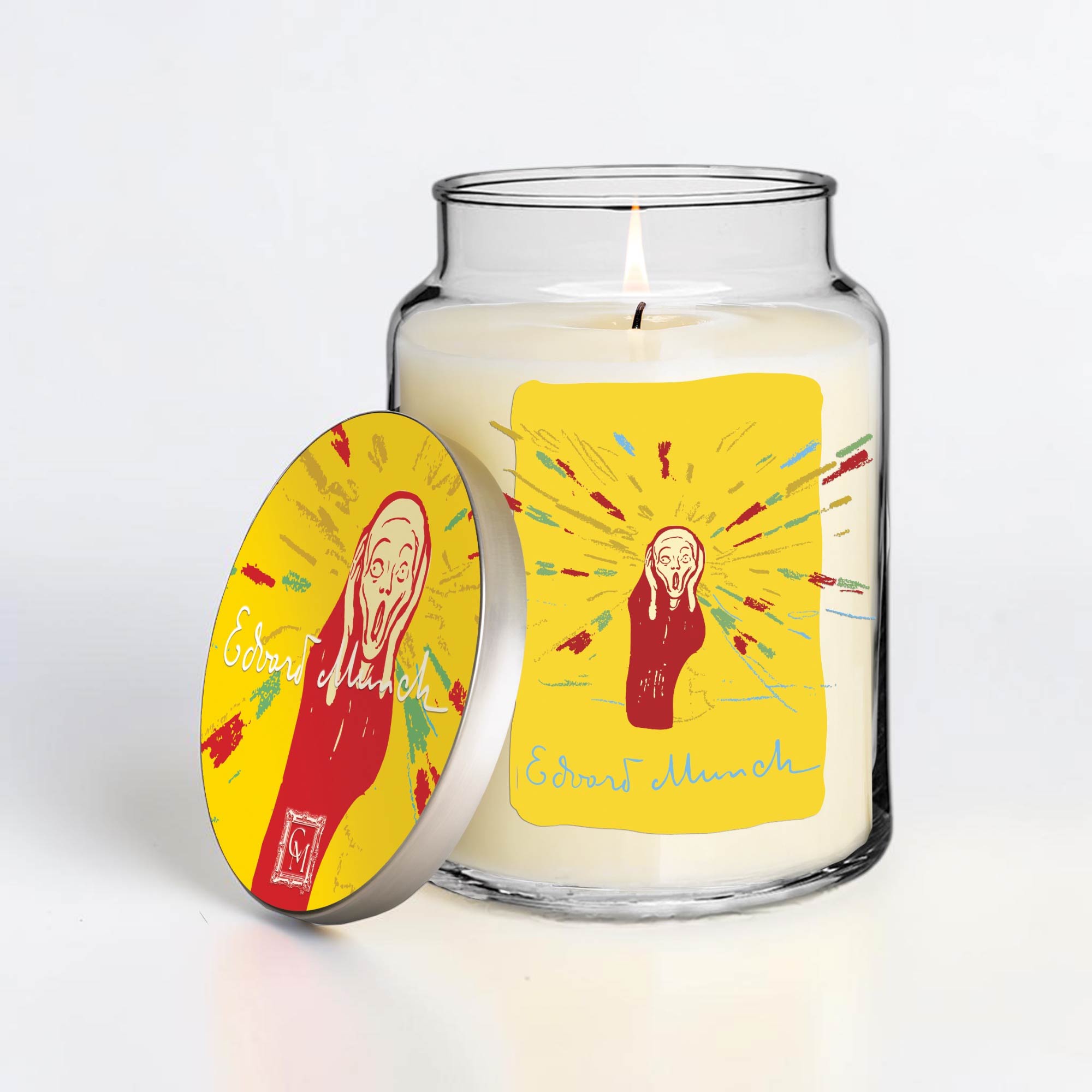 Edvard Munch - The Scream - Lemon and Amber 26oz Soy Wax Candle