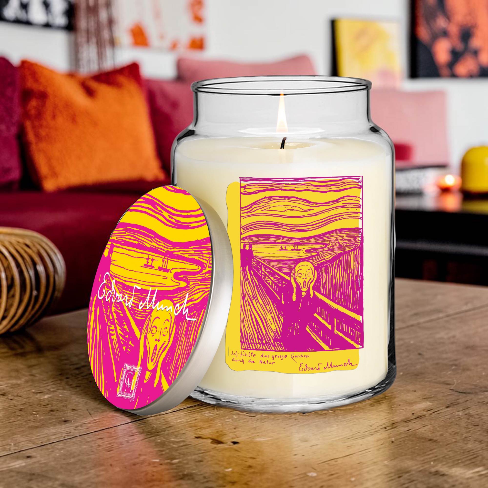 Edvard Munch - The Scream - Blood Orange and Saffron 26oz Soy Wax Candle