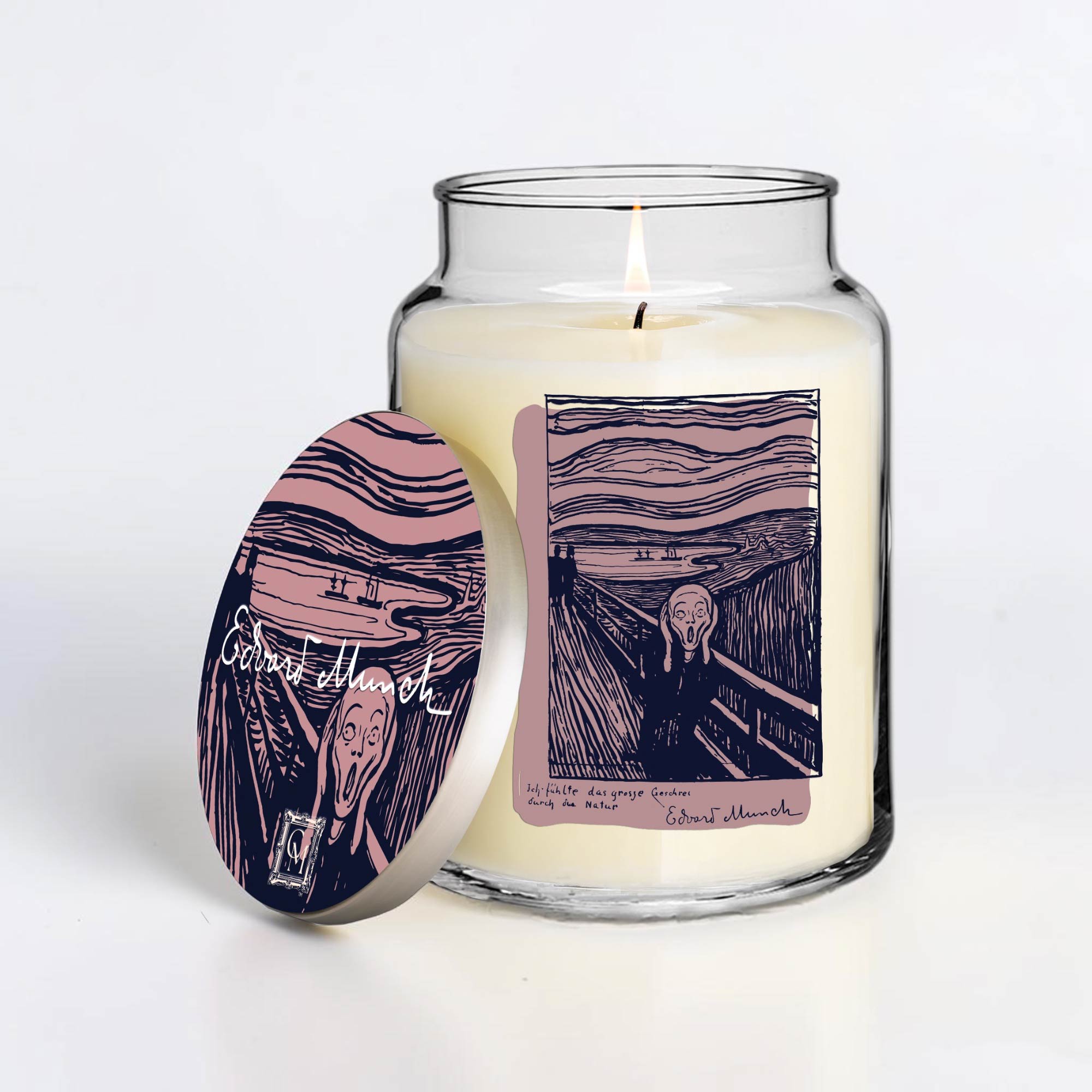 Edvard Munch - The Scream - Blackberry and Vanilla 26oz Soy Wax Candle