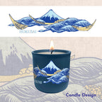 Hokusai - Waves - 15oz Soy Wax Candle
