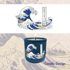 Hokusai - The Great Wave - 15oz Soy Wax Candle