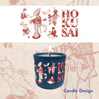 Hokusai - Townspeople - 15oz Soy Wax Candle