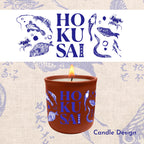 Hokusai - Sea Creatures - 15oz Soy Wax Candle