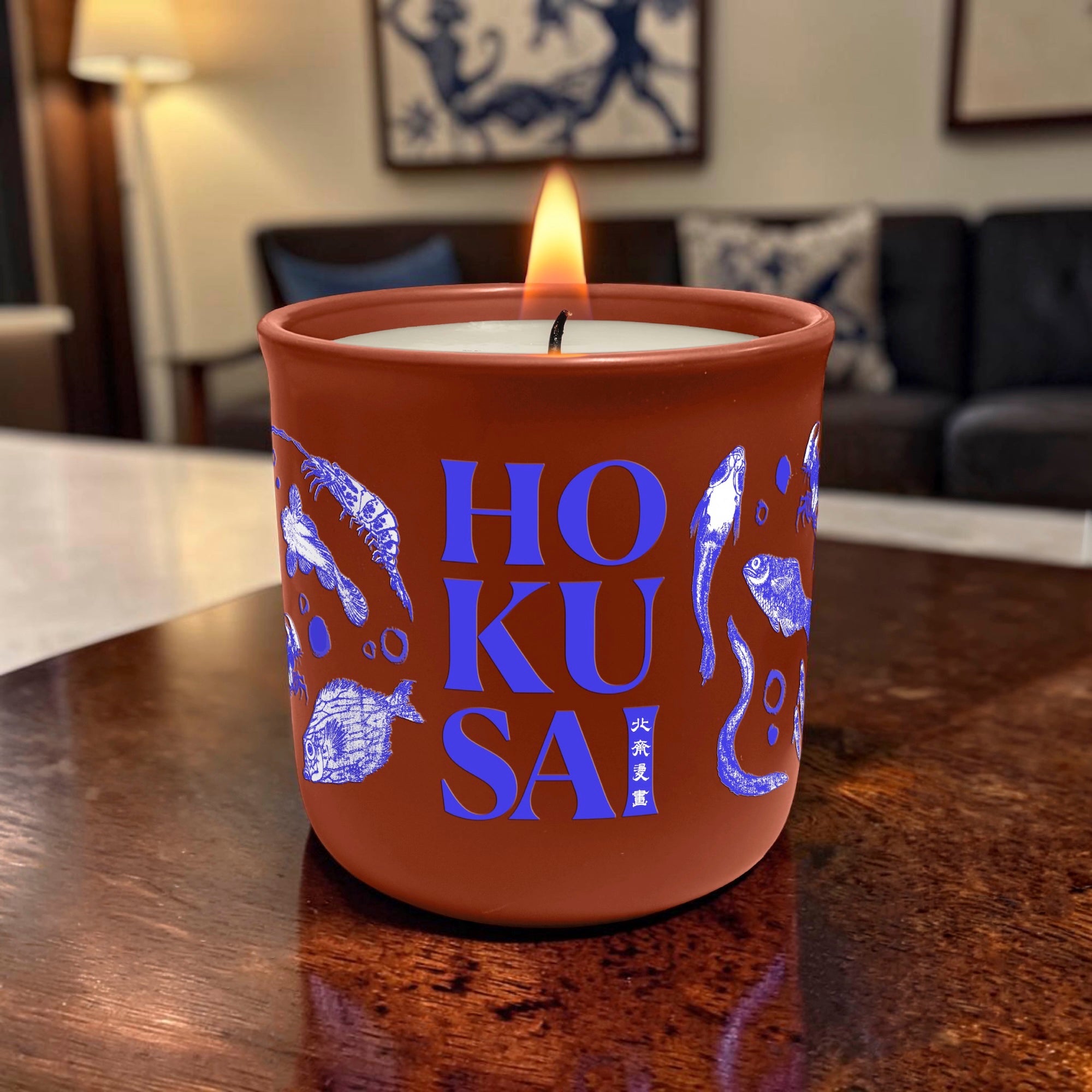 Hokusai - Sea Creatures - 15oz Soy Wax Candle
