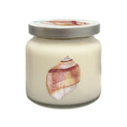 Shell - Coconut and Jasmine 14oz Soy Wax Candle