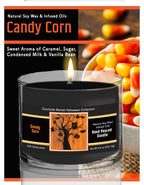 Night Owls - Candy Corn 9.6 oz Soy Wax Candle in Glass Jar