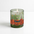 Festivities - Apple Cider + Pumpkin Spice 12oz Soy Wax Candle & Decorative Glass