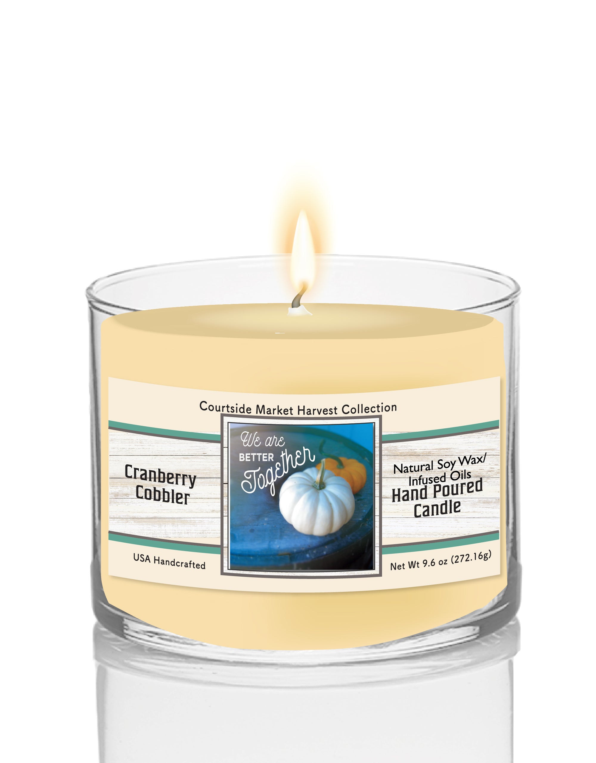 Better Together - Cranberry Cobbler 9.6 oz Soy Wax Candle in Glass Jar