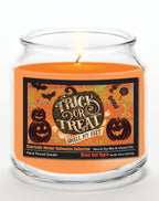 Fright Night V 14 oz Candle Glass Jar with Brushed Silver Metal Lid