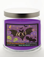 Fright Night VI - Monster Mint Chocolate 14 oz Candle Glass Jar with Brushed Silver Metal Lid