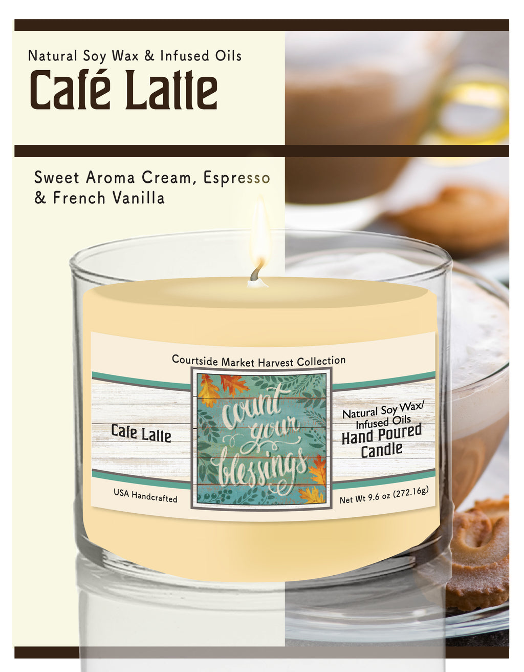 Harvest Delight VII 9.6 oz Soy Wax Candle in Glass Jar