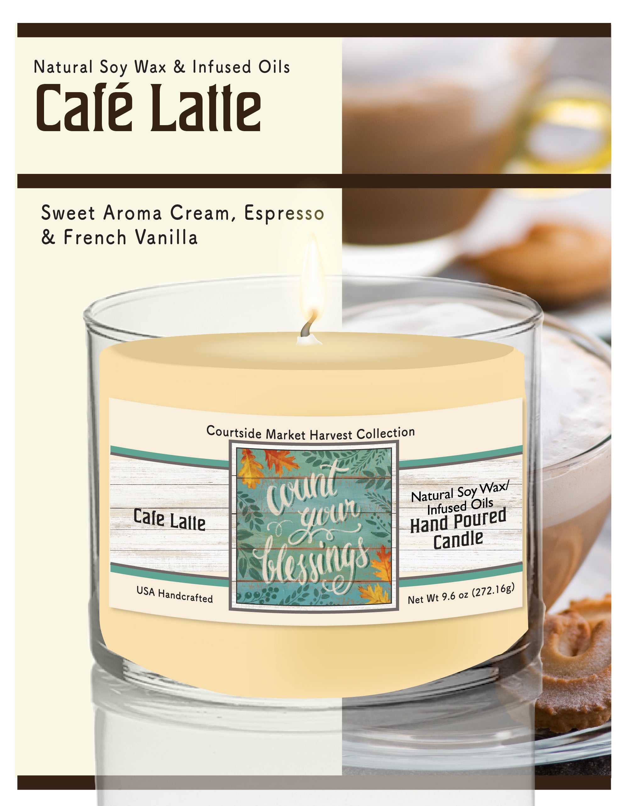 Harvest Delight VII 9.6 oz Soy Wax Candle in Glass Jar
