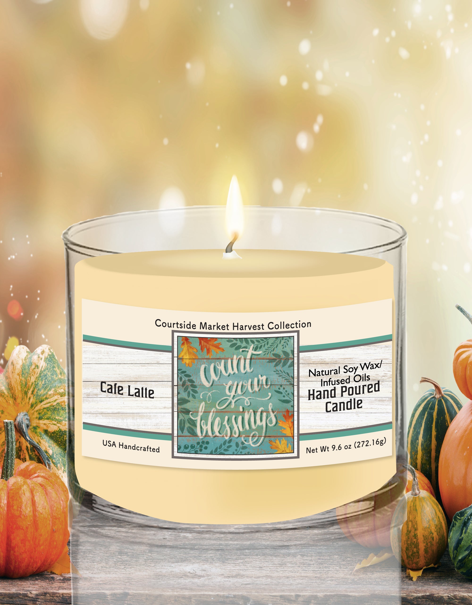 Harvest Delight VII 9.6 oz Soy Wax Candle in Glass Jar