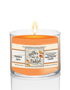 Harvest Delight VI on White 9.6 oz Soy Wax Candle in Glass Jar
