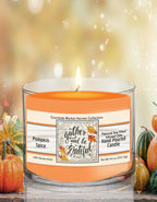 Harvest Delight VI on White 9.6 oz Soy Wax Candle in Glass Jar