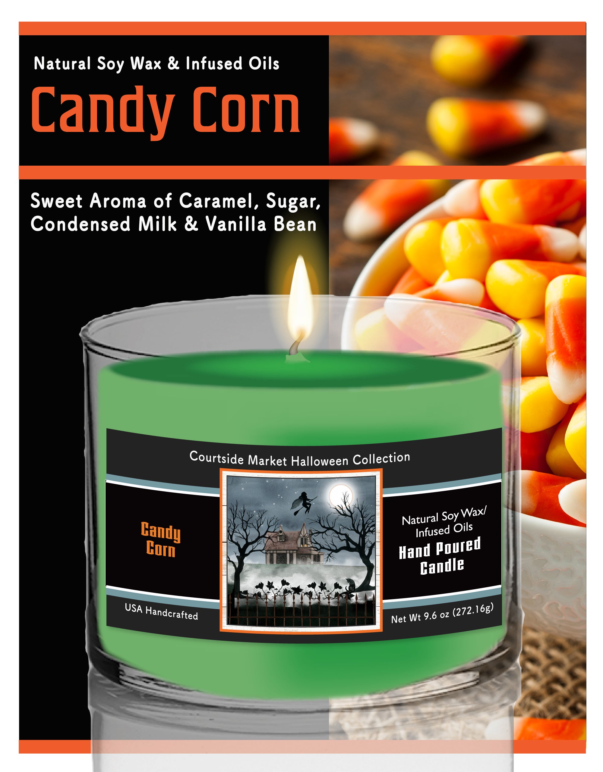 Harvest Moon II 9.6 oz Soy Wax Candle in Glass Jar