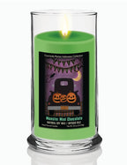 Happy Halloween Black Truck - Monster Mint Chocolate 18 oz Status Candle Glass