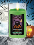Happy Halloween Pick-Up Truck - Monster Mint Chocolate 18oz Soy Wax Candle in Glass Jar