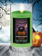 Happy Halloween Black Truck - Monster Mint Chocolate 18 oz Status Candle Glass