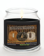 Pumpkin Patch 14 oz Candle Glass Jar with Brushed Silver Metal Lid