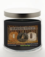 Pumpkin Patch 14 oz Candle Glass Jar with Brushed Silver Metal Lid