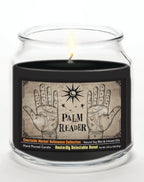 Palm Reader - Dastardly Doughnut 14 oz Candle Glass Jar with Brushed Silver Metal Lid