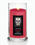 Sugar Skull 3 - Blood Red Apple 18 oz Status Candle Glass
