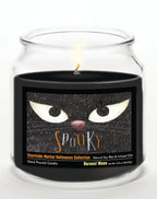 Spooky - Honey Vanilla 14 oz Candle Glass Jar with Brushed Silver Metal Lid