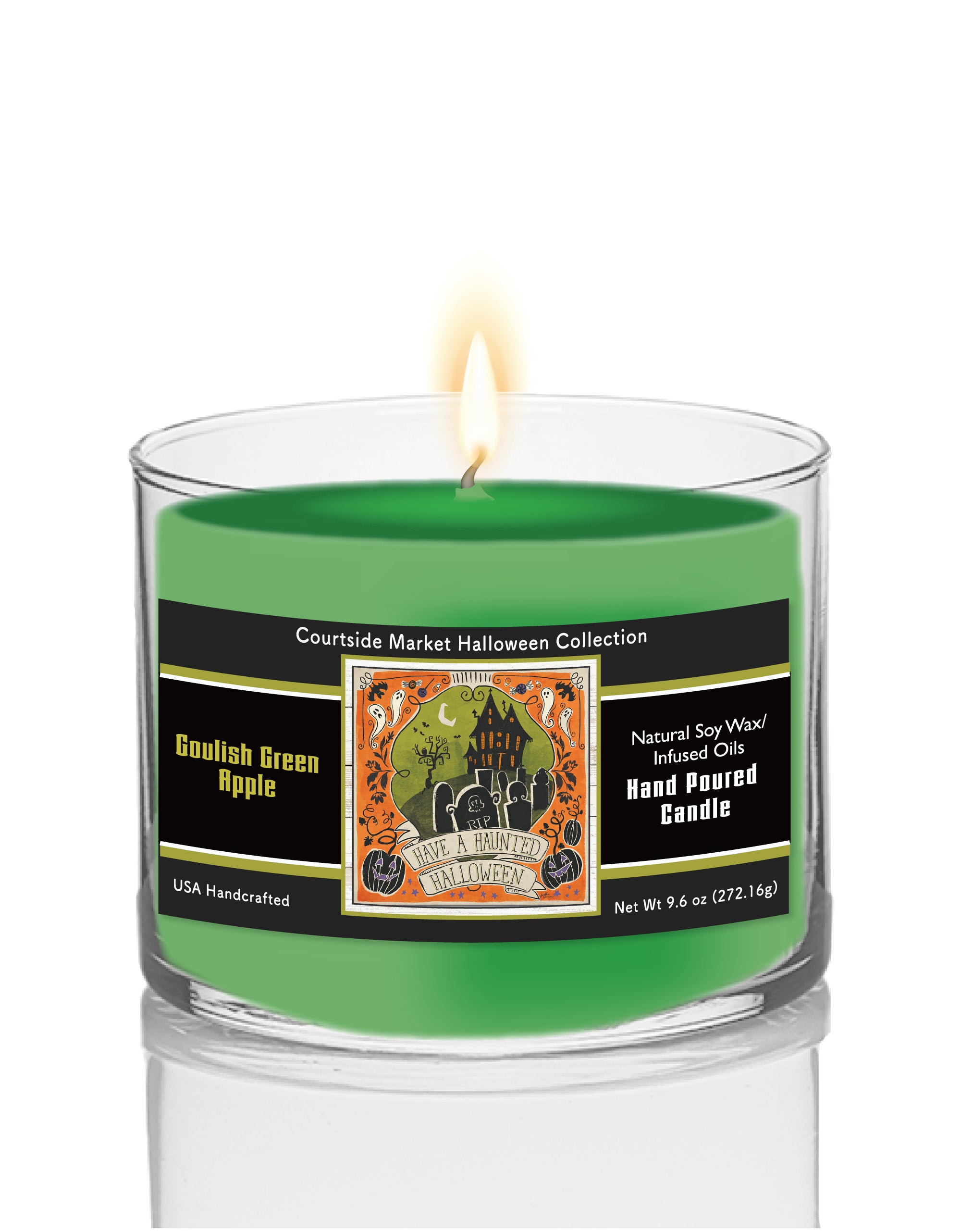 Stay Creepy III - Candy Corn 9.6 oz Soy Wax Candle in Glass Jar