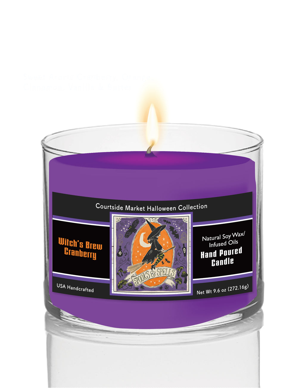 Stay Creepy II 9.6 oz Soy Wax Candle in Glass Jar