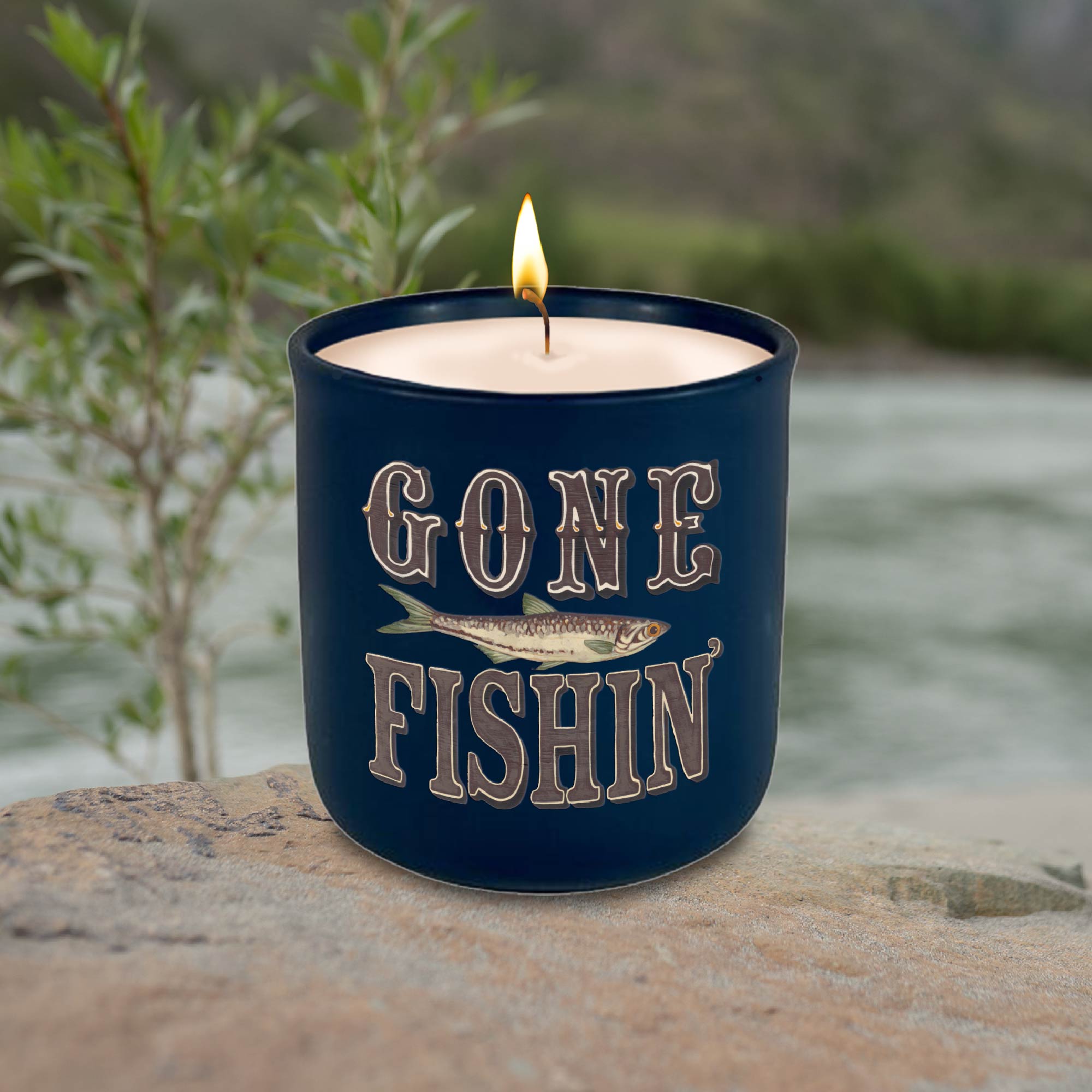 Gone Fishin' - Cool Water and Mint Candle