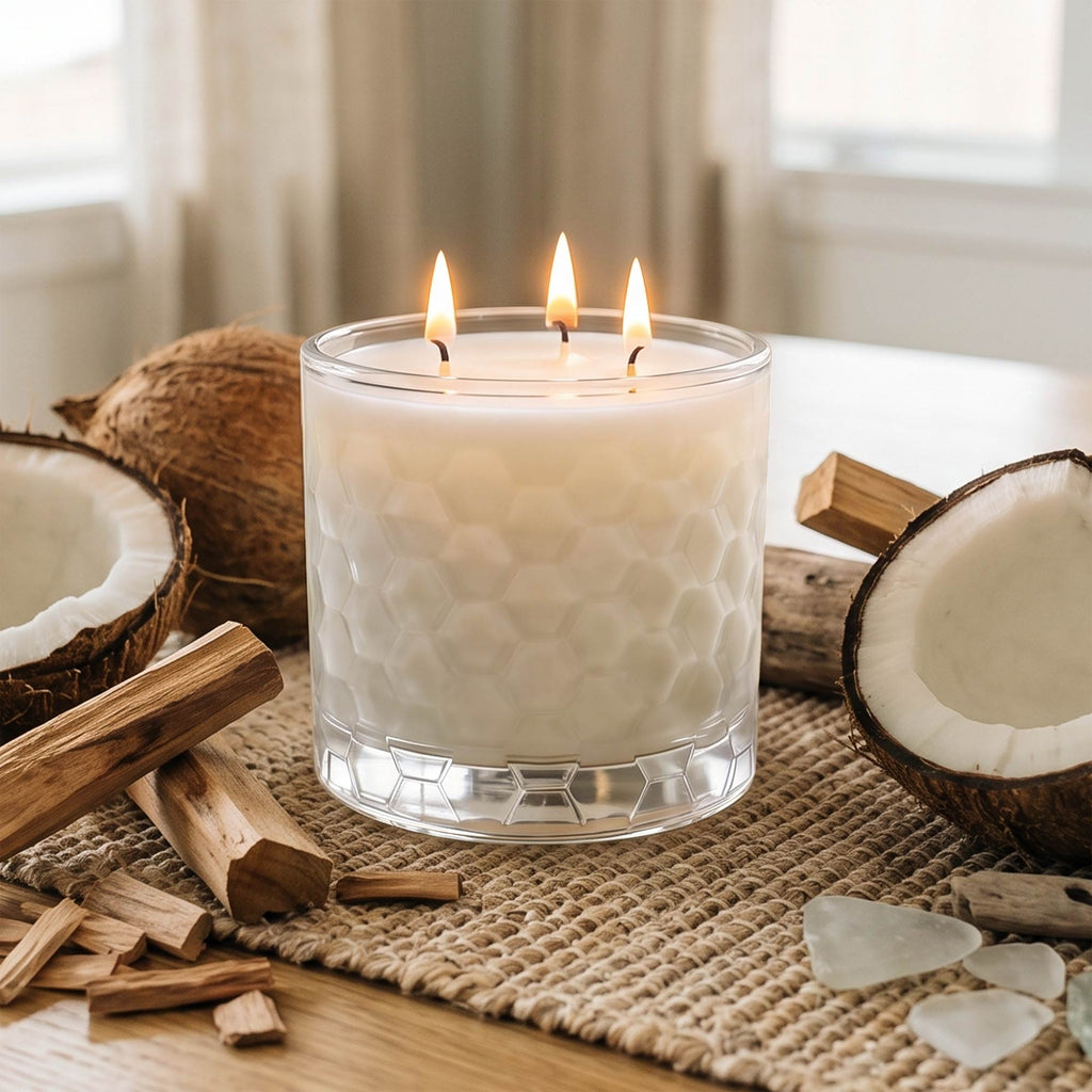 Coconut & Sandalwood - Courtside Essentials 3 Wick 13.5oz Soy Wax Candle