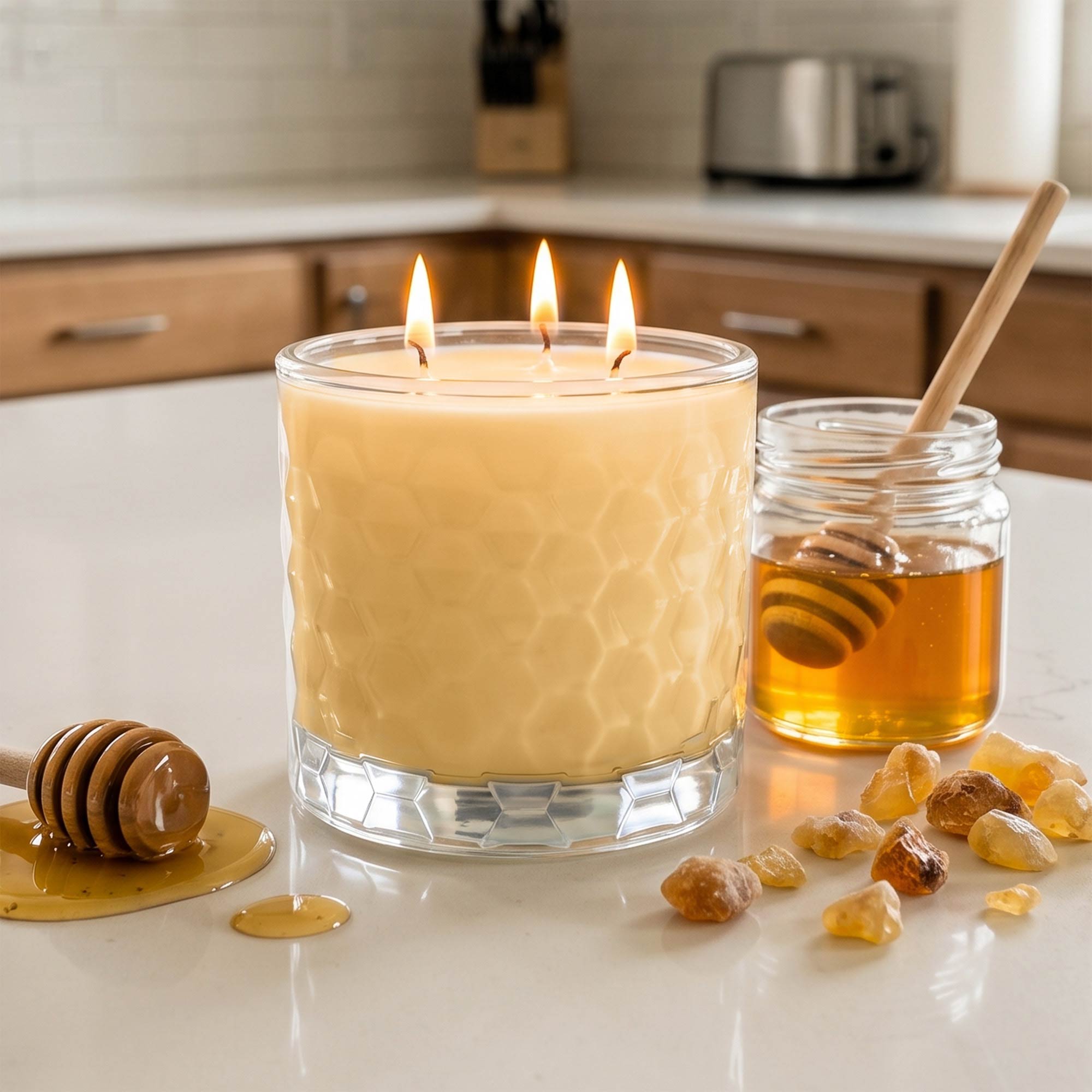 Honey & Amber - Courtside Essentials 3 Wick 13.5oz Soy Wax Candle