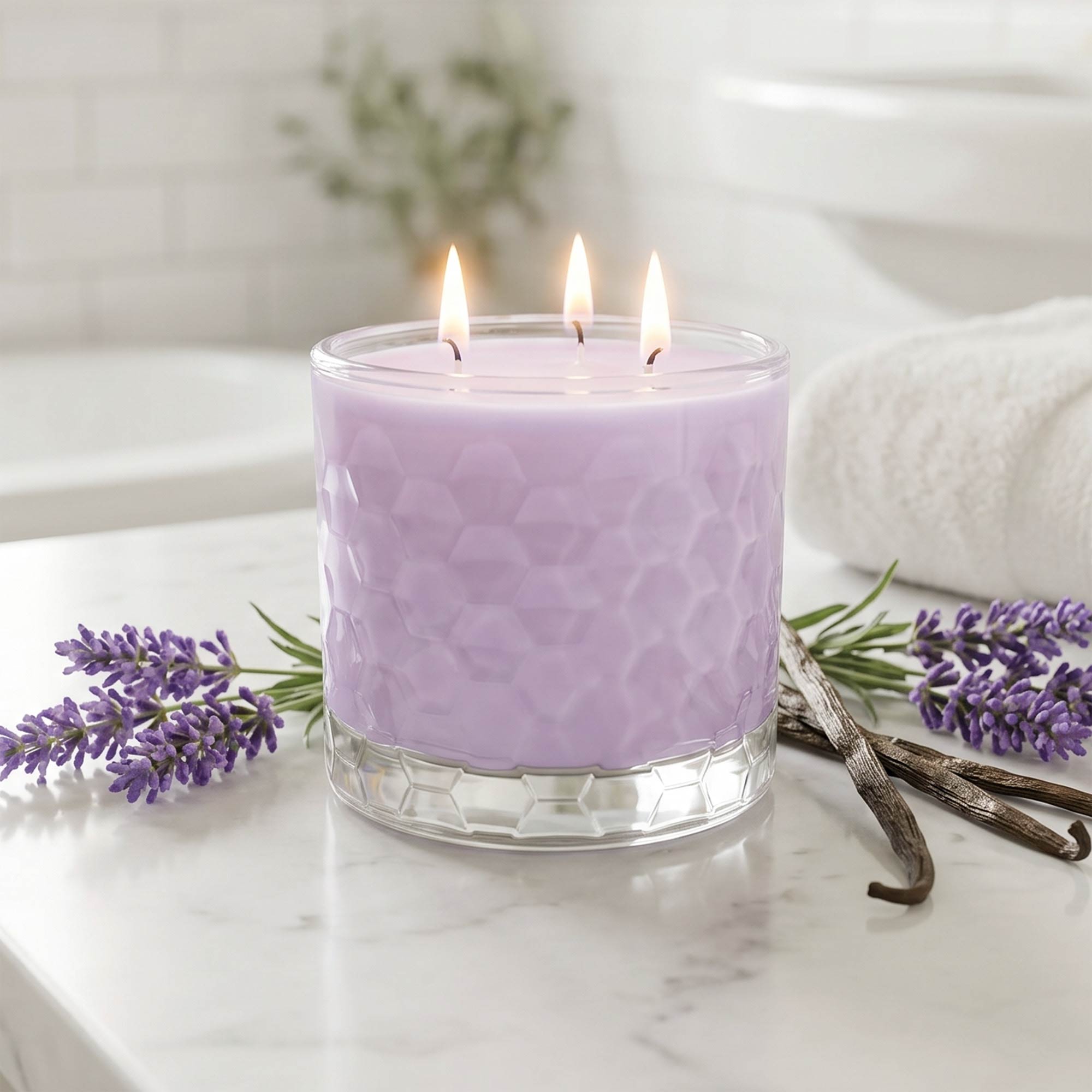 Lavender & Vanilla - Courtside Essentials 3 Wick 13.5oz Soy Wax Candle