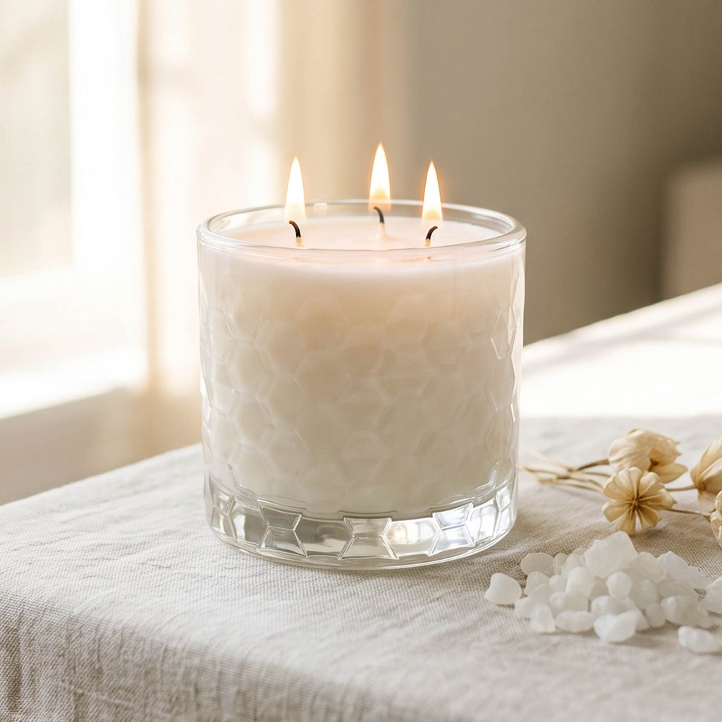Clean Linen & White Musk - Courtside Essentials 3 Wick 13.5oz Soy Wax Candle