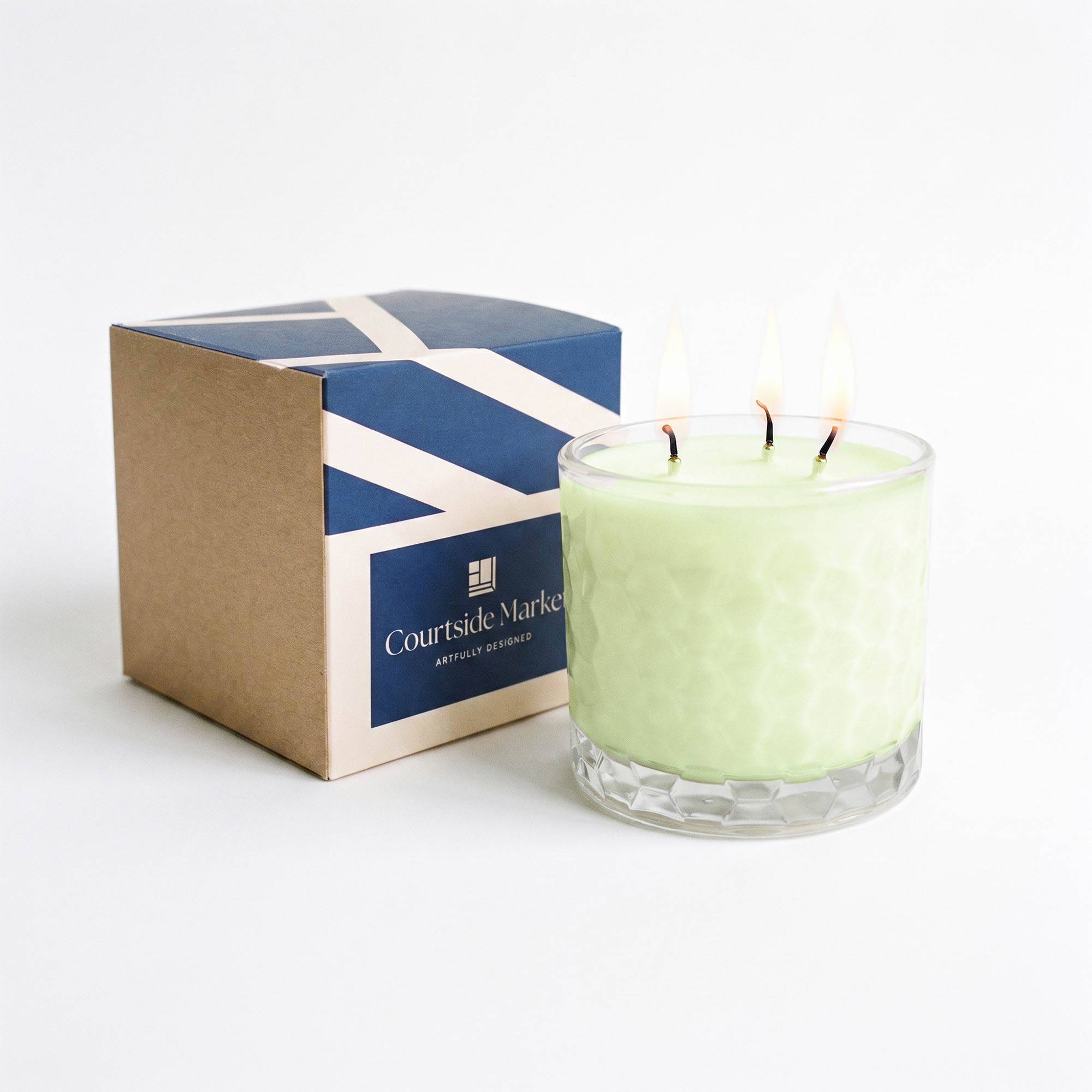 Aloe & Cucumber - Courtside Essentials 3 Wick 13.5oz Soy Wax Candle