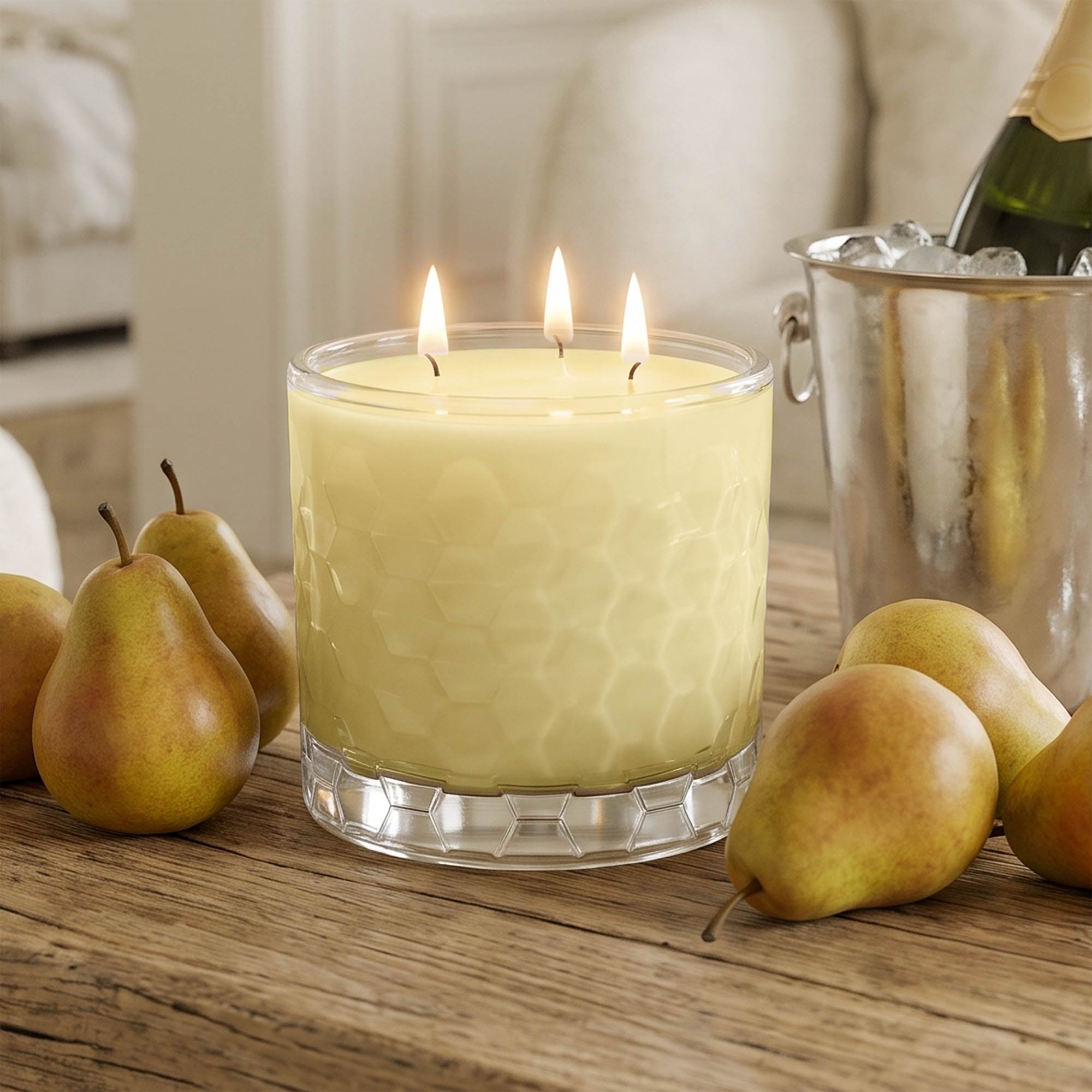 Pear & Champagne - Courtside Essentials 3 Wick 13.5oz Soy Wax Candle